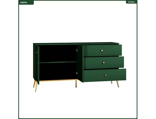 OTITEC - Commode - h.85 x l.160 x p.40 cm - sapin