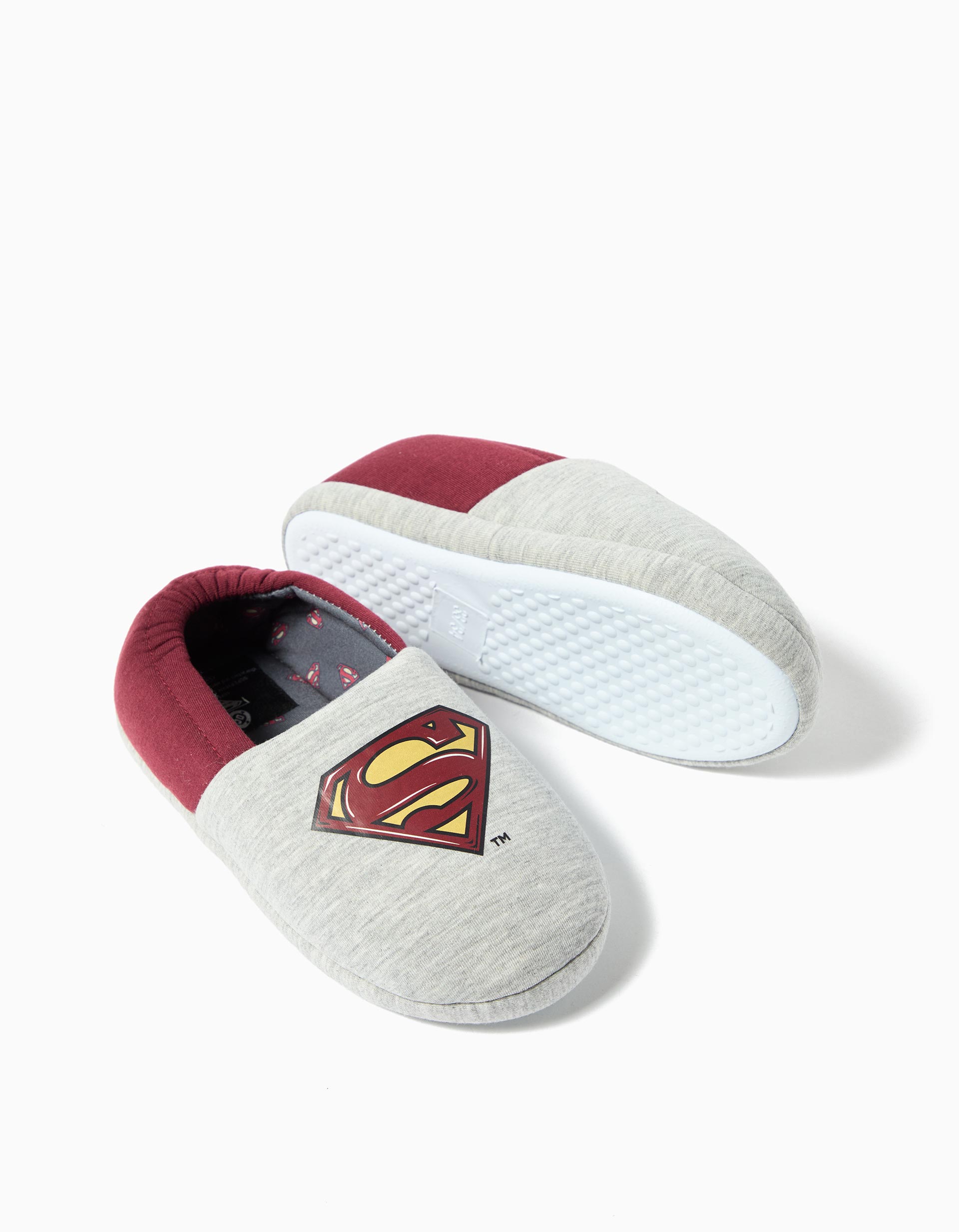 Pantufas 'Superman', Menino, Cinzento