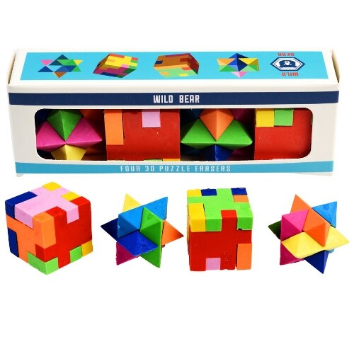 Rex london gummetjes 3D puzzels - 4st