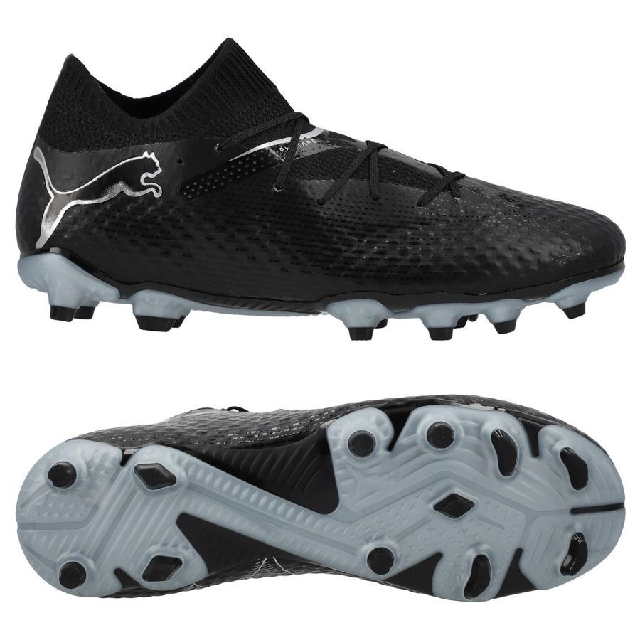 PUMA Future 7 Pro FG/AG Eclipse - Noir/Argenté Enfant