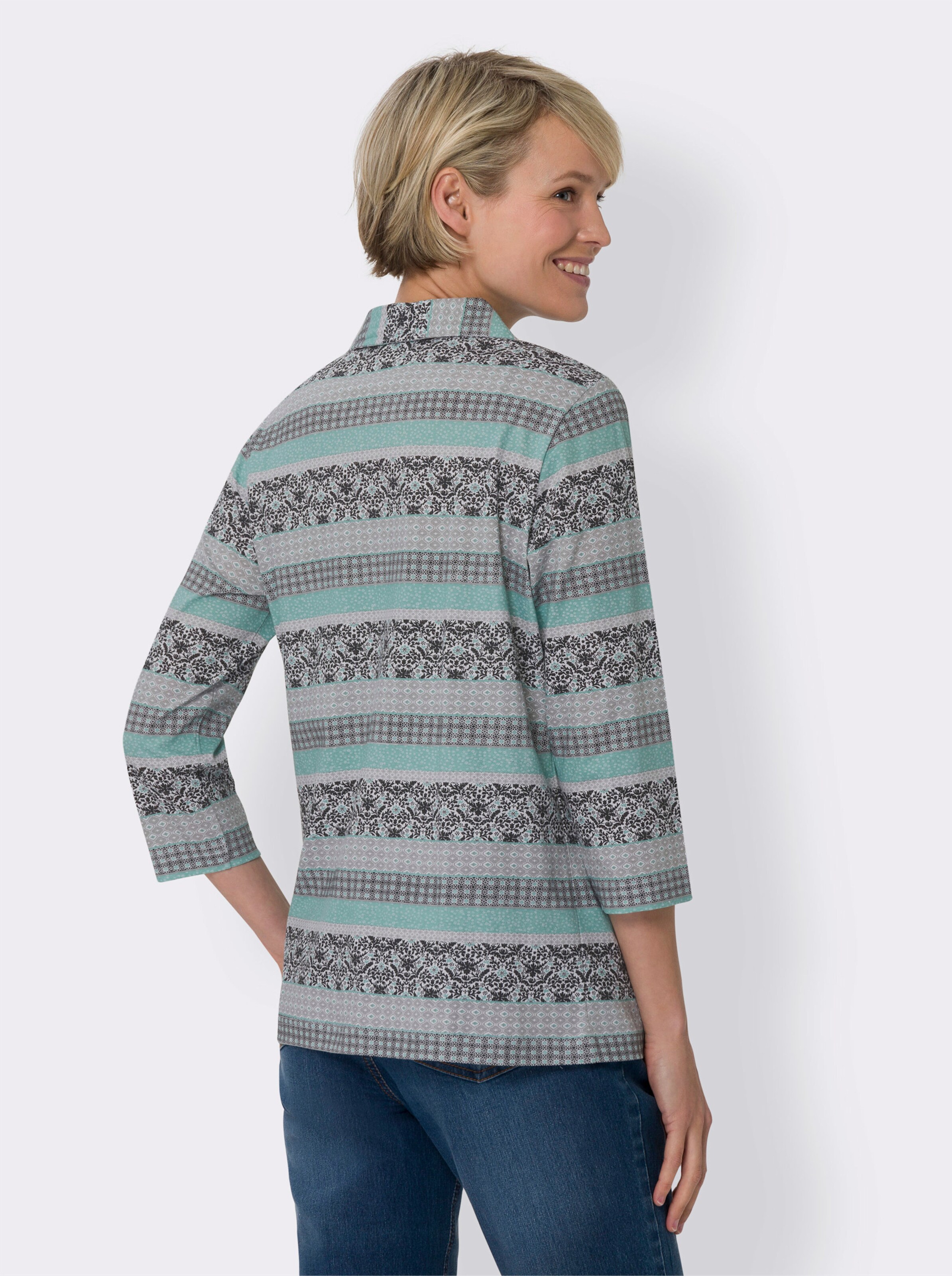 Poloshirt im Mustermix