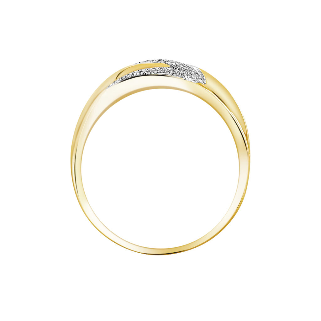 Bague Atlantide Or Jaune Diamant