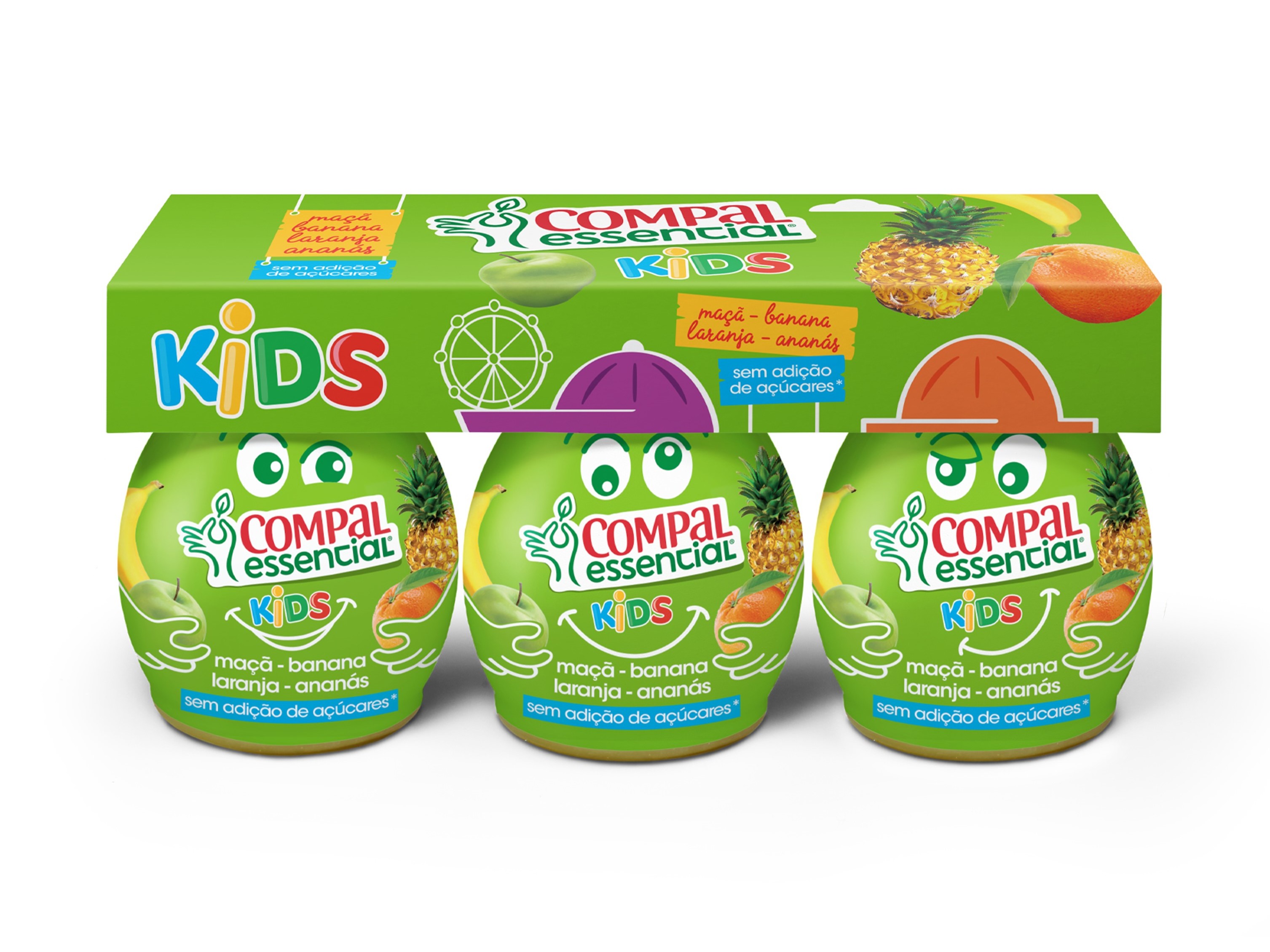 FRUTA COMPAL ESSENCIAL KIDS 3X110ML