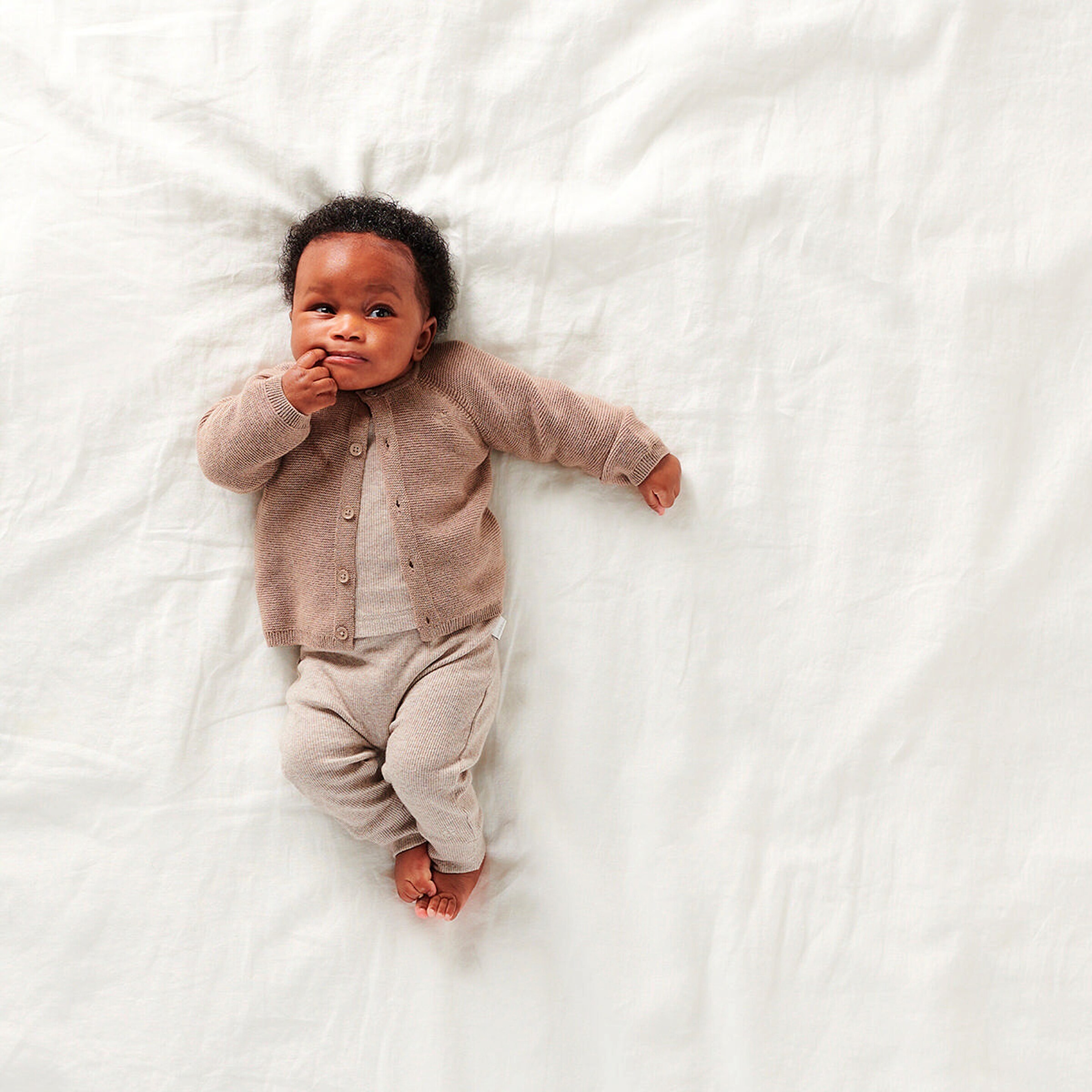 Noppies Baby Langarmshirt Natal Taupe Melange