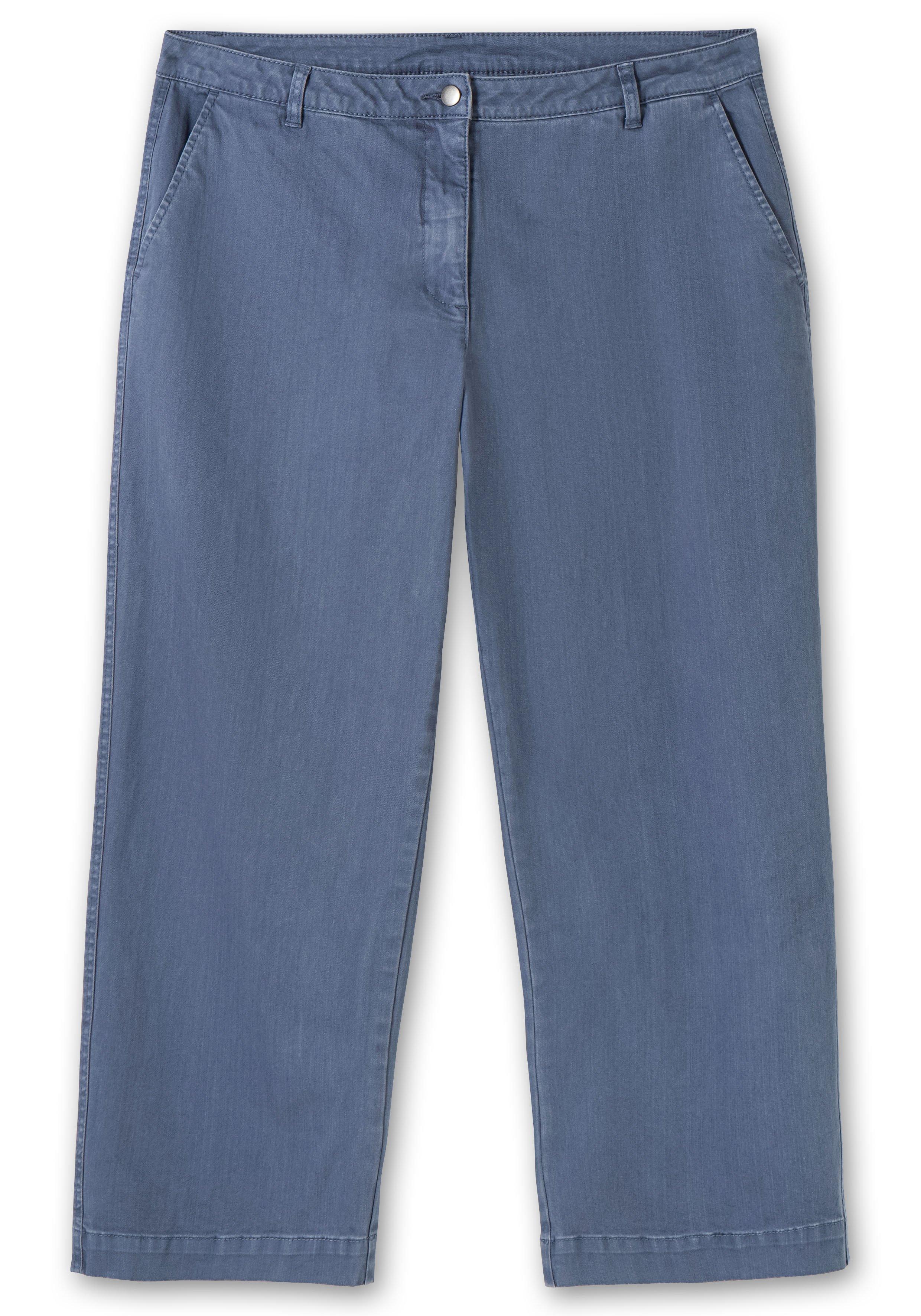 Culotte aus weichem Twill, in gewaschener Optik