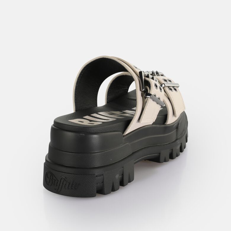 Aspha Loop Sandales à plateforme véganes, crème