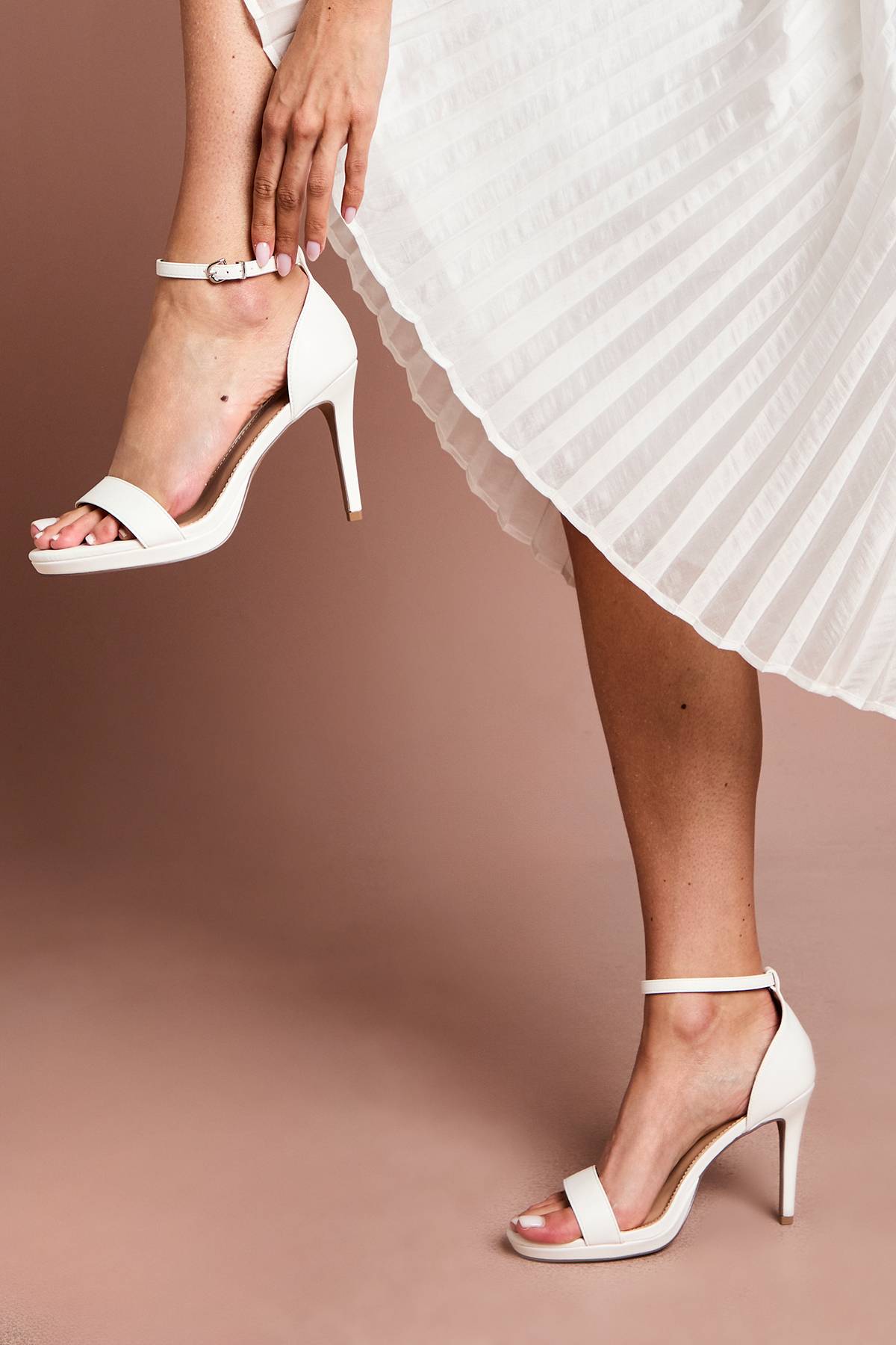 Coast Sandales De Mariée Talia À Talons Hauts Et Plateforme En Synthétiquecuir