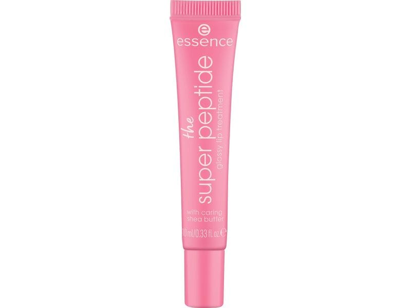essence Lippenbalsam The Super Peptide Glossy 10 ml Lippenbalsam für gepflegte und kuschelweiche Lippen in einem dezenten Pinkton