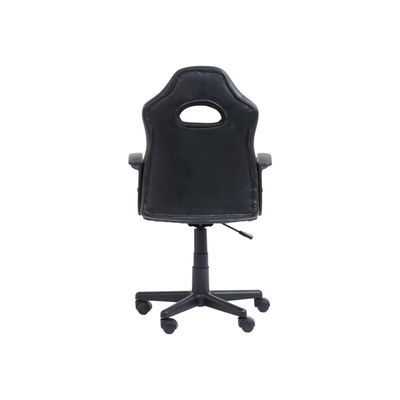 Fauteuil gamer ANZIO - accoudoirs fixes - noir et blanc