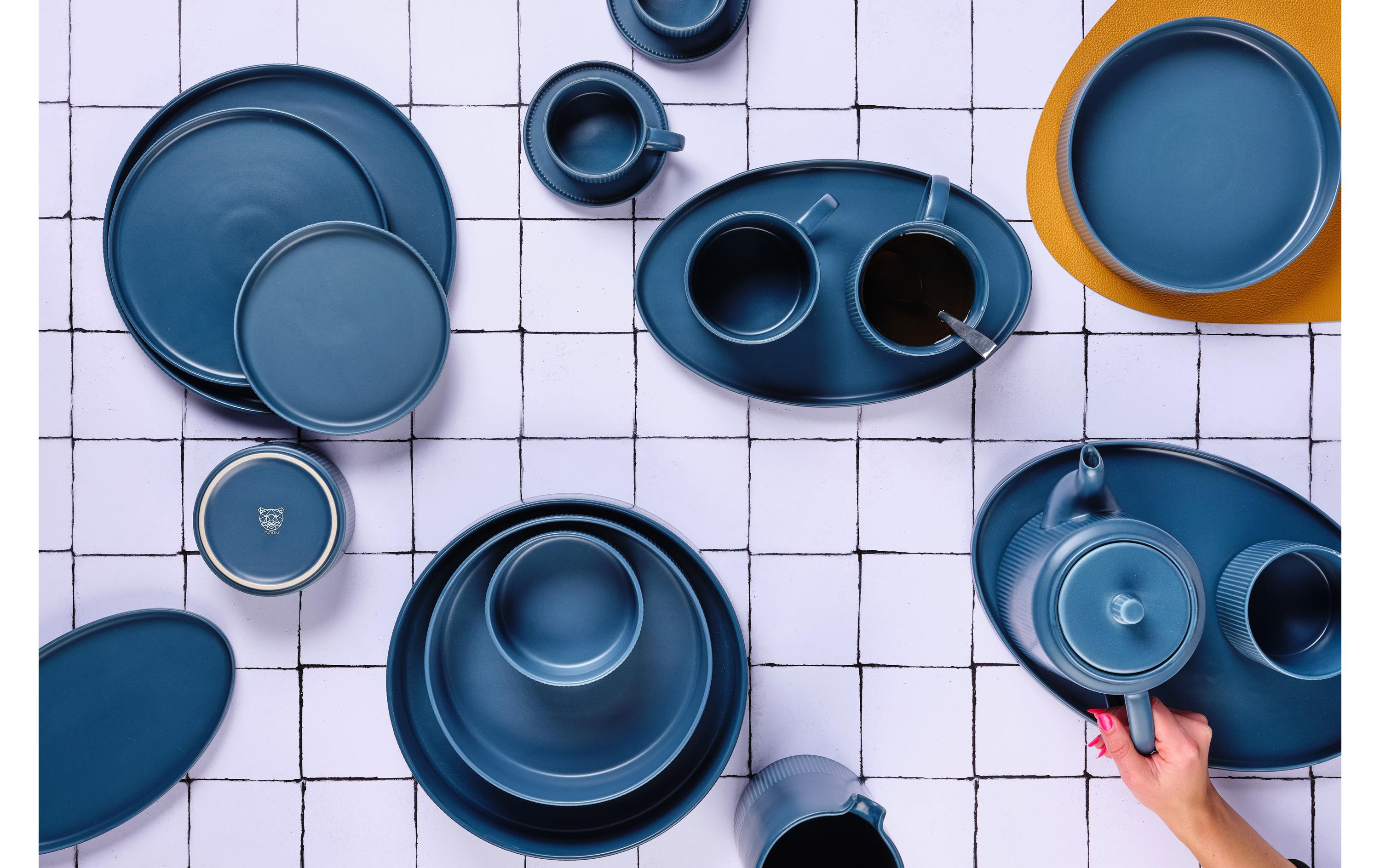 Teekanne Scandi, 1.3 l, MarineblauTeekrug und Servierkanne