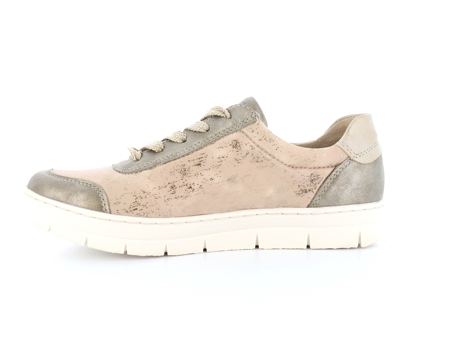 Remonte-D5831 Matières combinées Beige Or