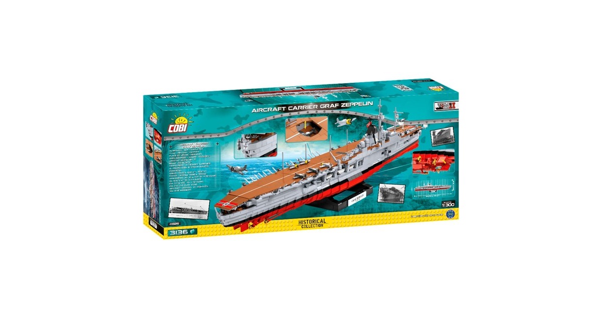 COBIAircraft Carrier Graf Zeppelin Constructiespeelgoed  (Schaal 1:300)
