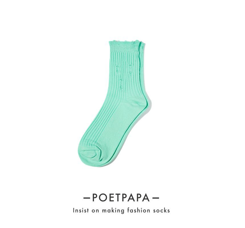 Loverly - Versleten effen sokken