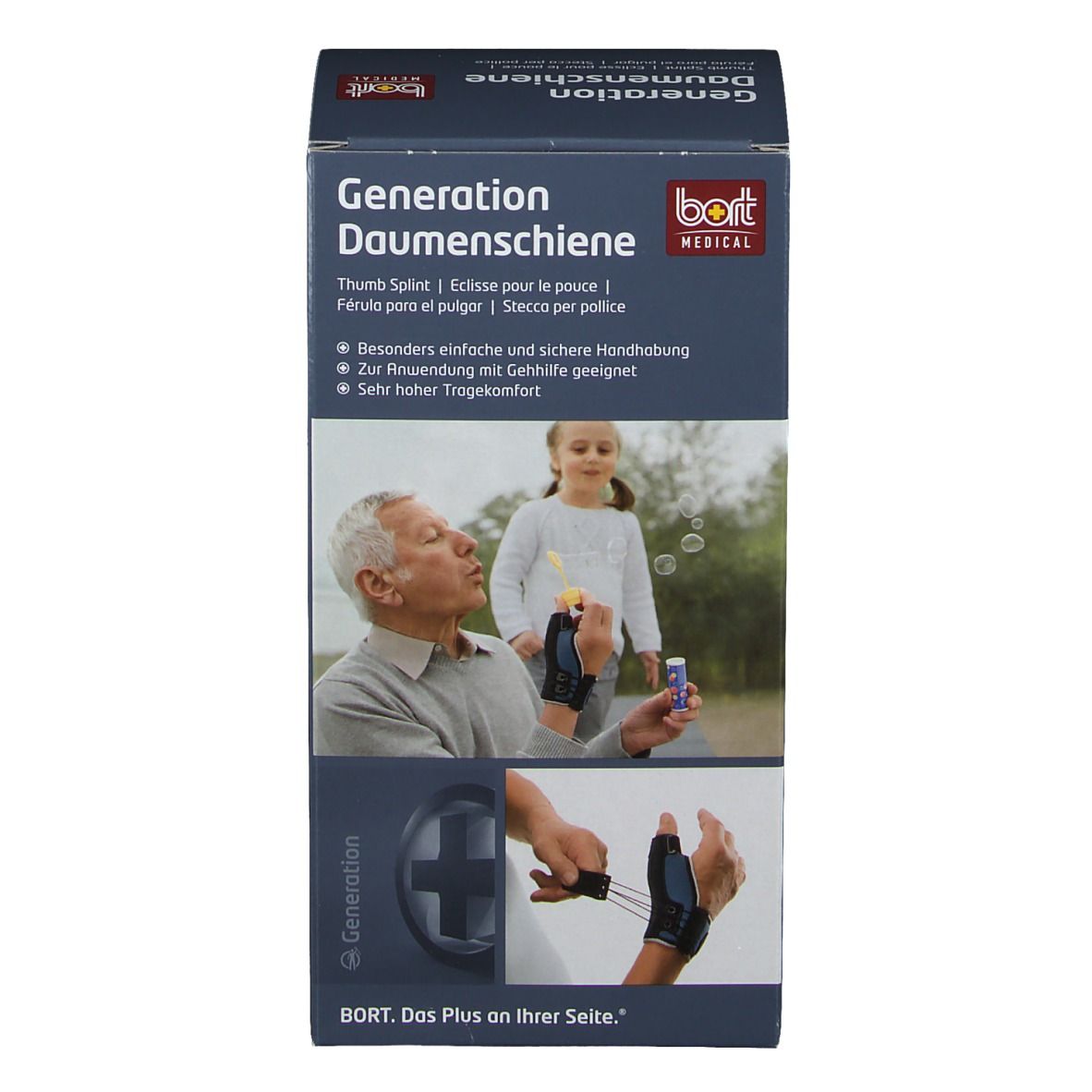 BORT Generation Daumenschiene rechts Gr. M blau