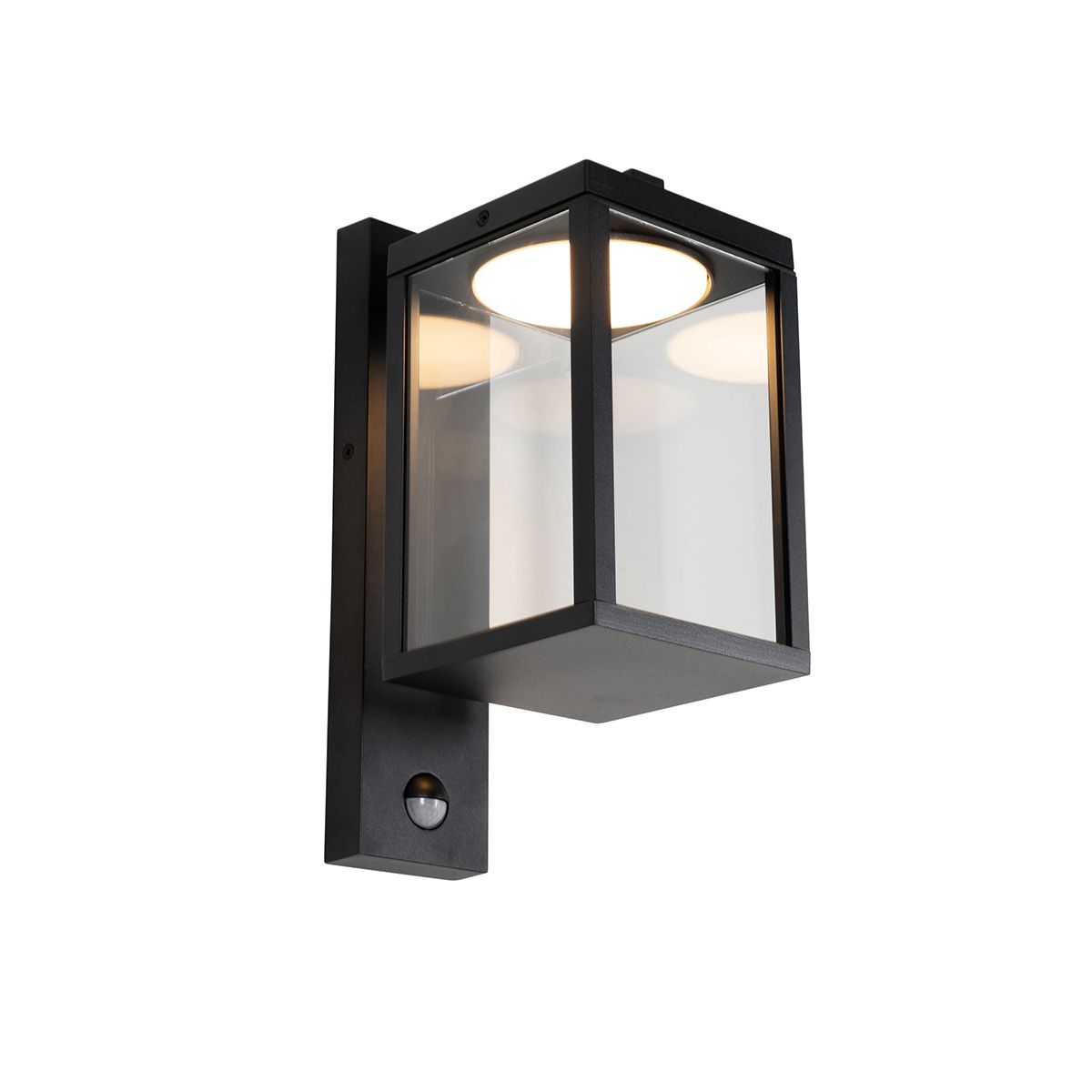 Buiten wandlantaarn zwart incl. LED bewegingssensor - Ferdinand