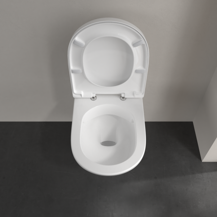 Villeroy & Boch O.novo hangend randloos toilet CeramicPlus met AntiBac wit glans