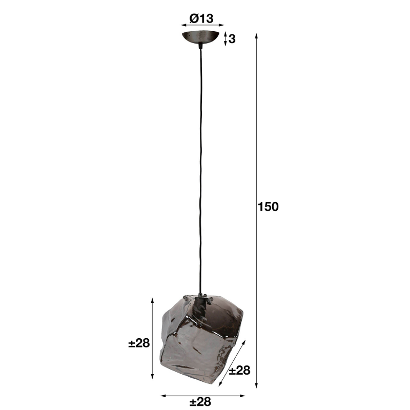 Hanglamp Barnsley Chroom