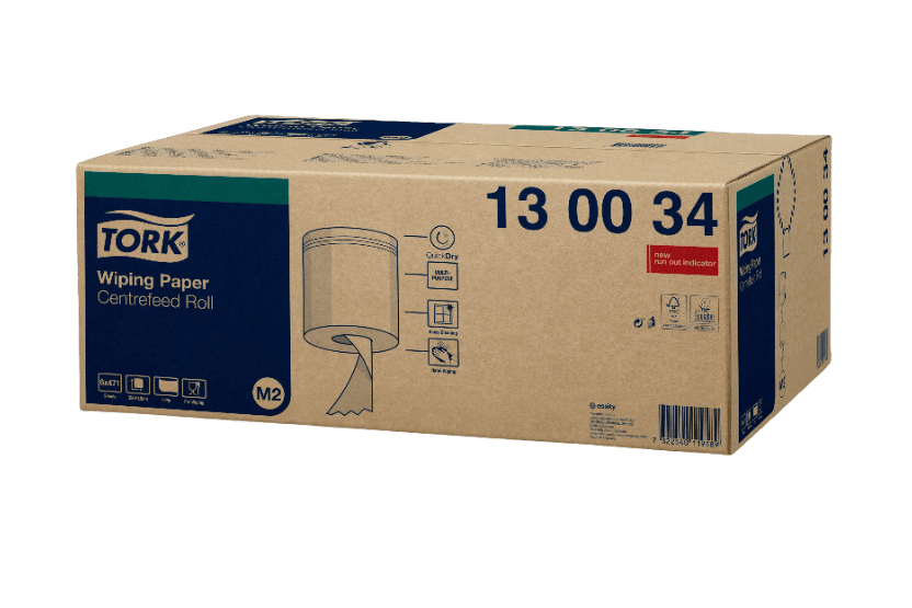 Tork® M2 Centerfeed Poetspapier 6x471 vellen Absorberend Wit (130034)