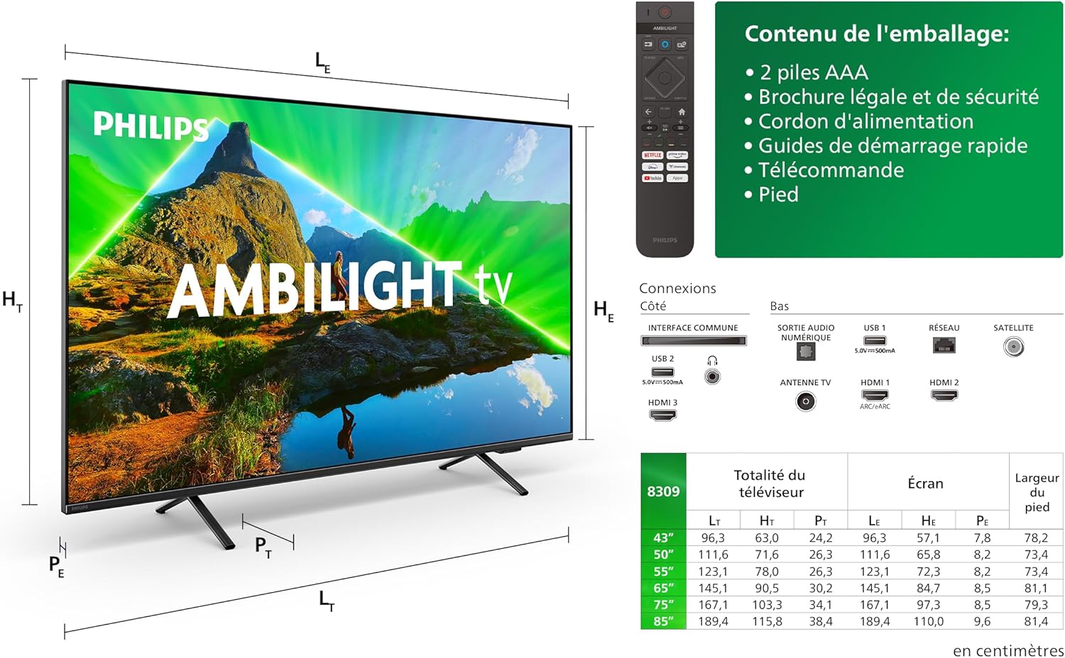 Philips 8000 series 50PUS8309/12 Fernseher 127 cm (50