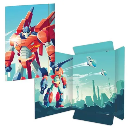 RNK Verlag 45361 Zeichenmappe T-Robot mit Gummizugverschluss, A3