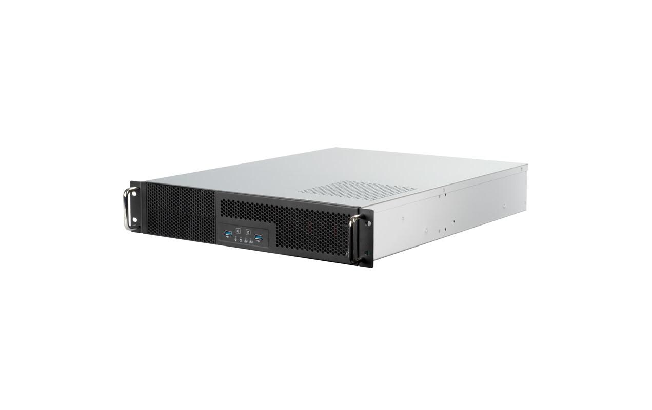 Gehäuse SST-RM23-502<br>Industrielles 2HE-ATX-Rackmount-Speicherservergehäuse mit dualem 5.25-Zoll-Laufwerkschacht und USB-3.1-Gen1-Schnittstelle