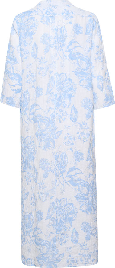 Cream CRBellis Caftan Dress - Mollie Fit Blue botanic garden