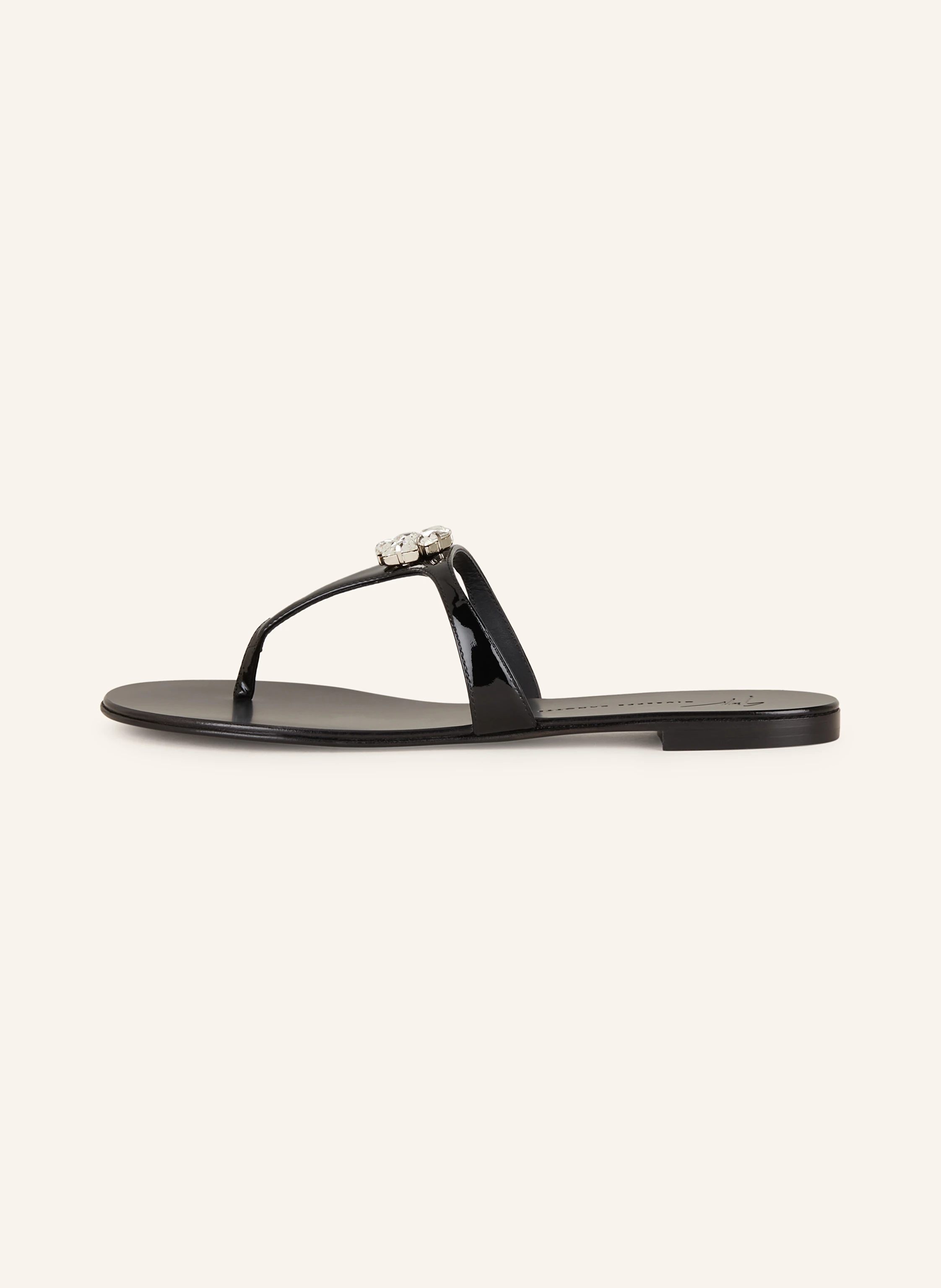 GIUSEPPE ZANOTTI DESIGN Zehentrenner mit Schmucksteinen