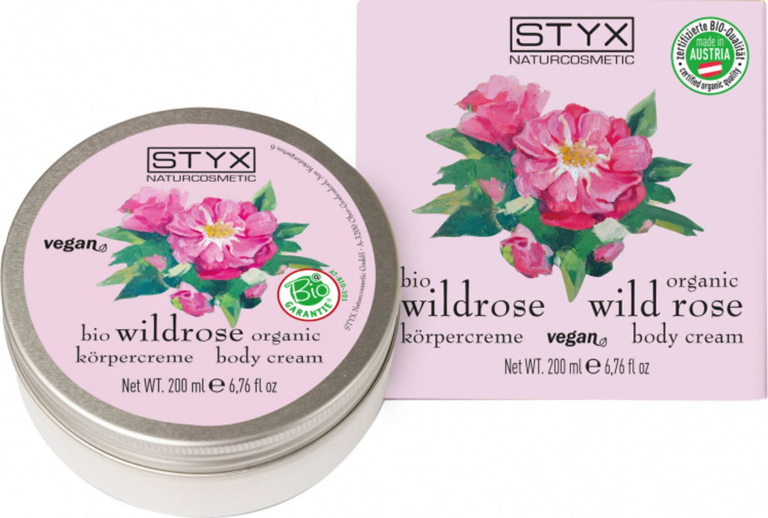 STYX  Wildrose Körpercreme Bio, 200 ml
