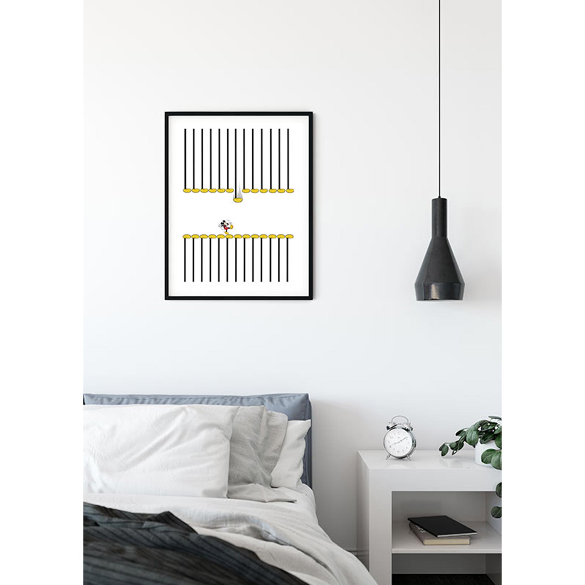 Wandbild MICKEY MOUSE FOOTLINES - 50x70 cm