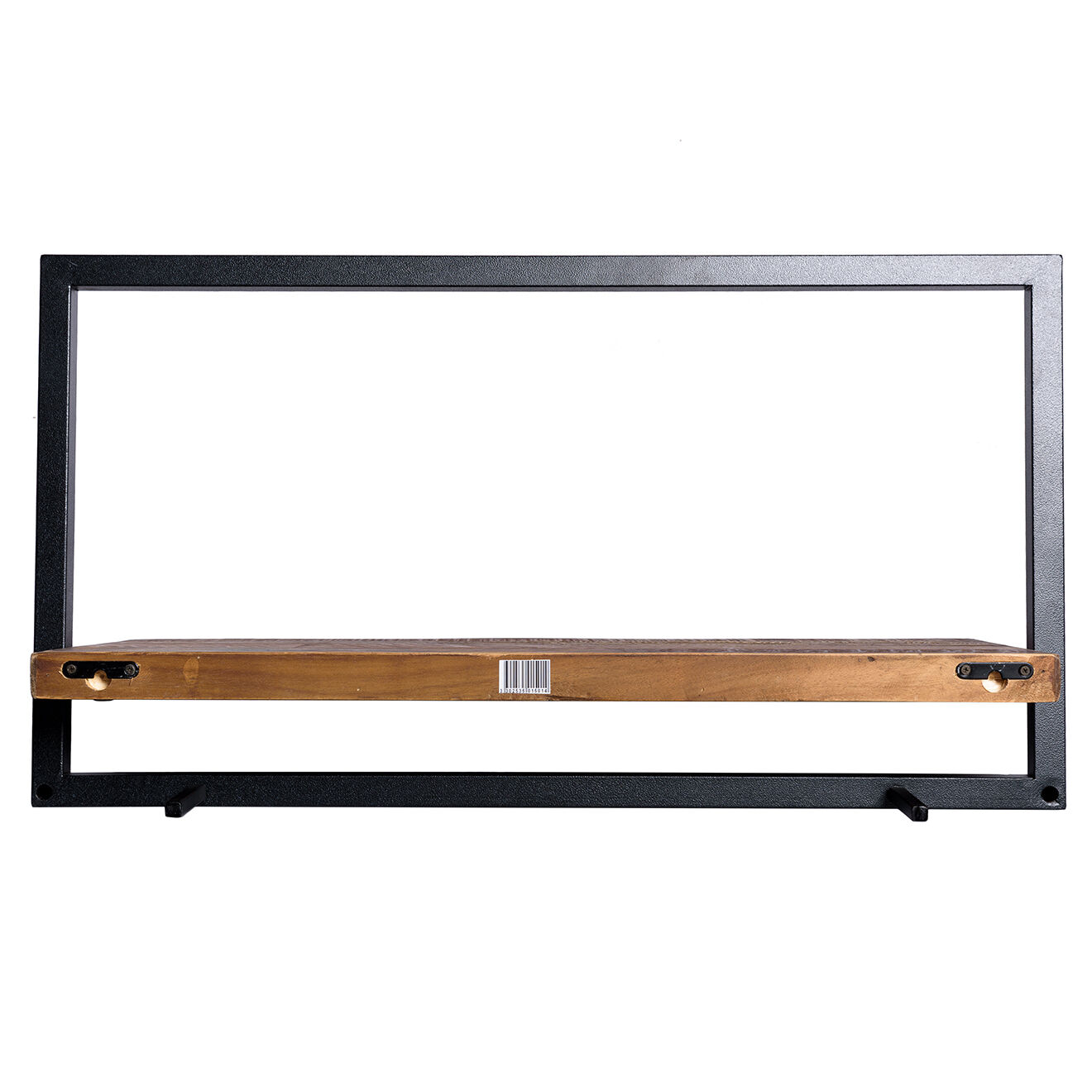 Macabane Étagère murale L Alida noir/marron - 65x25x35 cm