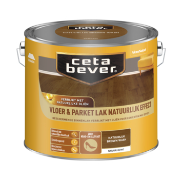 CetaBever vloer- & parketlak Natuurlijk Effect brown wash 2,5 liter