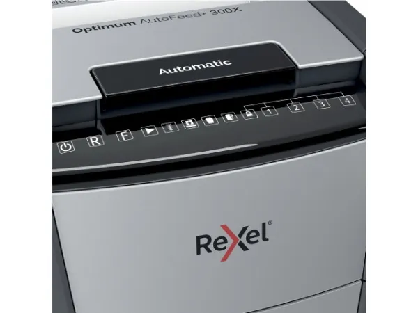 Makulator Rexel Optimum AutoFeed  300X krydsmakulering 4x25 mm (P-4)