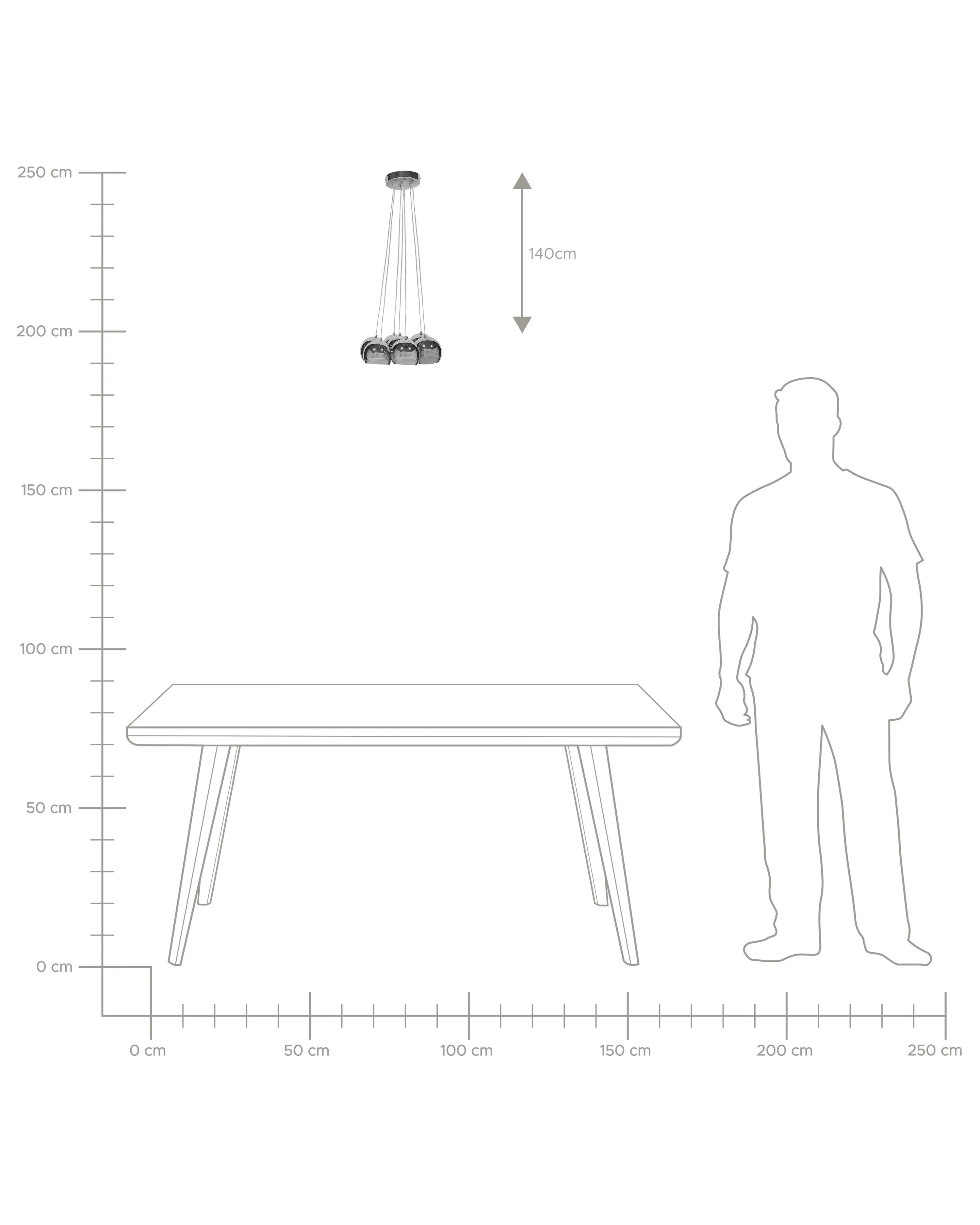 Hanglamp OLZA Metaal Zilver