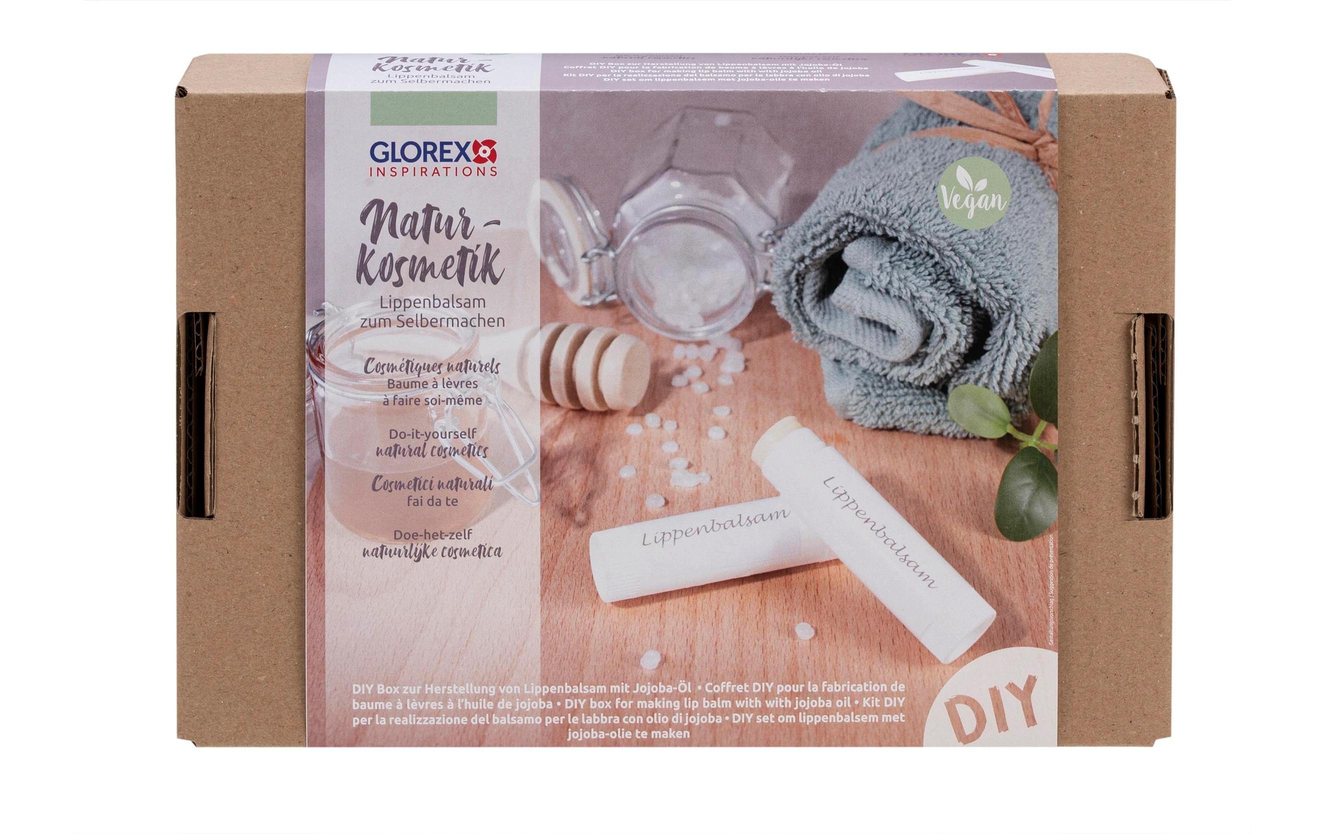 Dose und Verpackung Lippenbalsam mit Jojoba-ÖlLippenpflege-Starterset