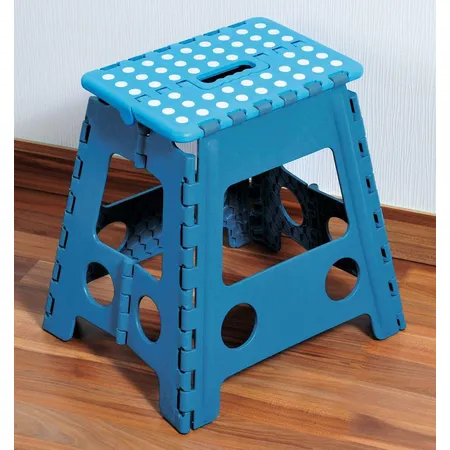 Kesper Klapphocker, faltbar, Farbe: schwarz+blau