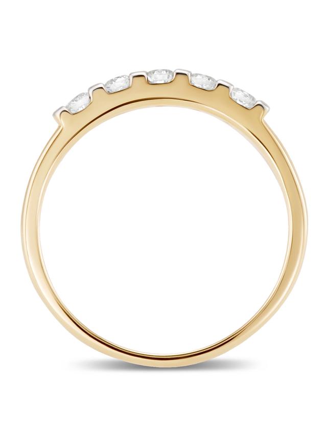 Rivière-Ring, Brillant, Gold 375 poliert