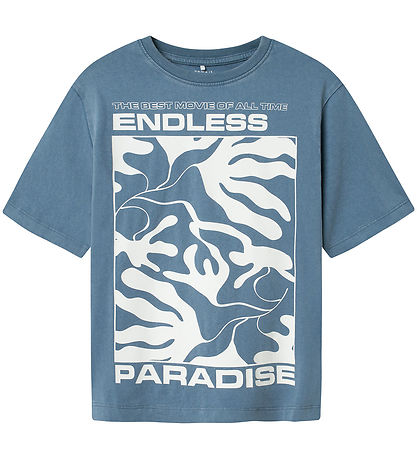 Name It T-Shirt - NkmJarvu - Blue Mirage