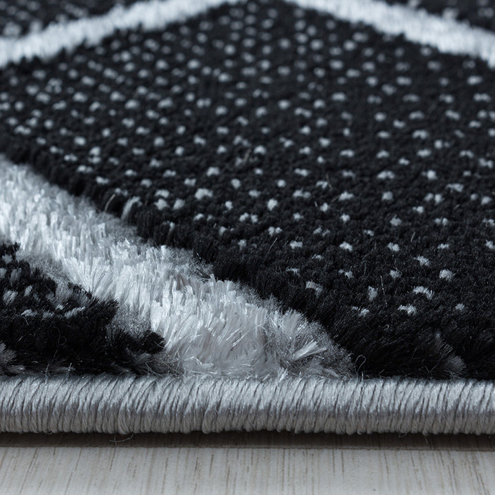 Modern vloerkleed - Marble Pattern Antraciet/Zilver | Topper