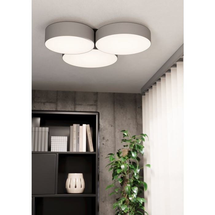 EGLO - Barbano-Z loftlampe grå 60,5x56x5 - RGB + TW - Zigbee, Bluetooth