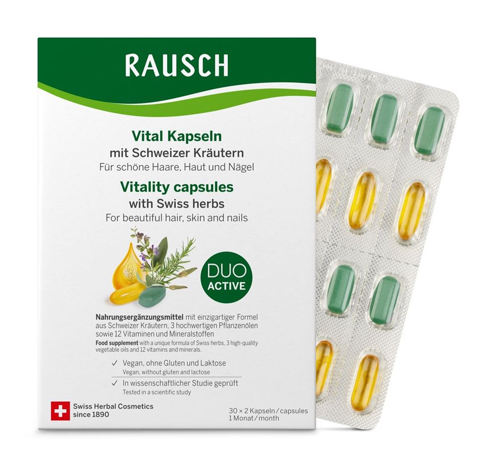 RAUSCH Vital Kapseln<br>60 Stück, Blister, Kapsel, mit Schweizer Kräutern