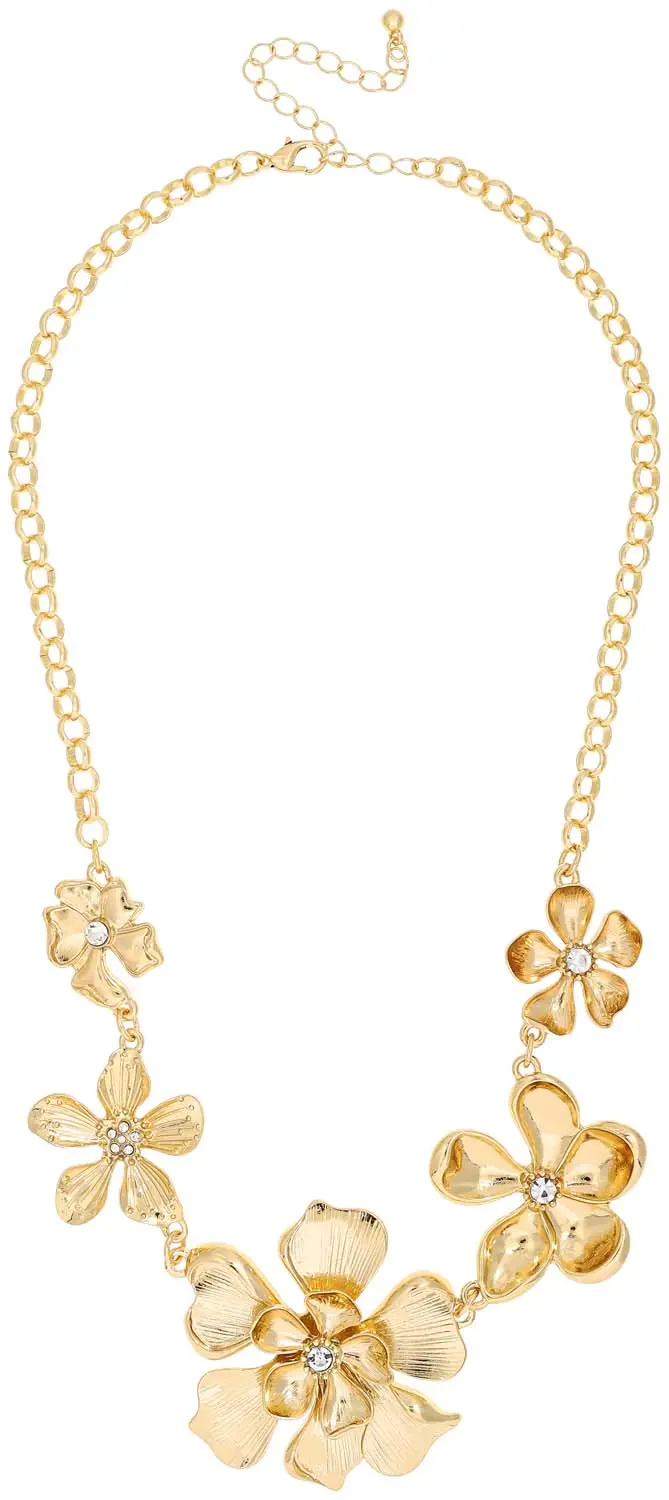 Kette - Strass Flower