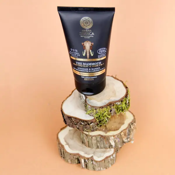 Natura Siberica - Rasage & Masque 2 en 1 du Mammouth à l'Argile 150ml.