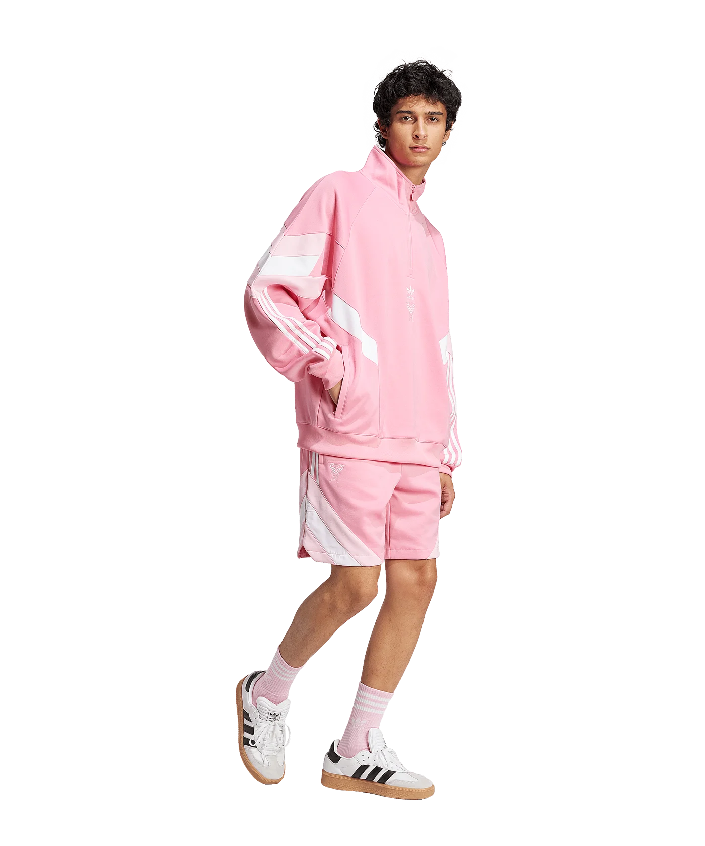 adidas Originals Inter Miami HalfZip Sweatshirt Pink