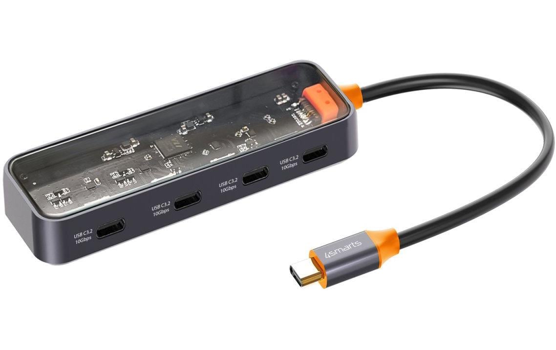 USB-Hub 4 in 1 Lucid HubKompakter USB-C-Hub für Notebooks und Mobilgeräte