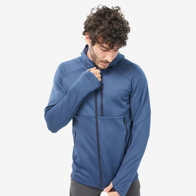 Decathlon Quechua - Jaqueta de lã para caminhadas com capuz Quechua MH520 para homem