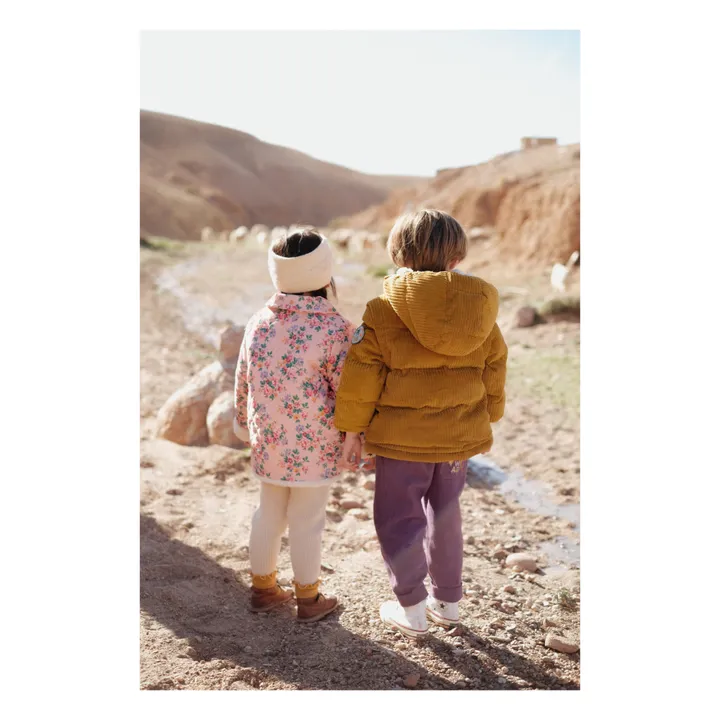 Louise Misha Manteau Velours Milleraies Fourré Dalila | Rose