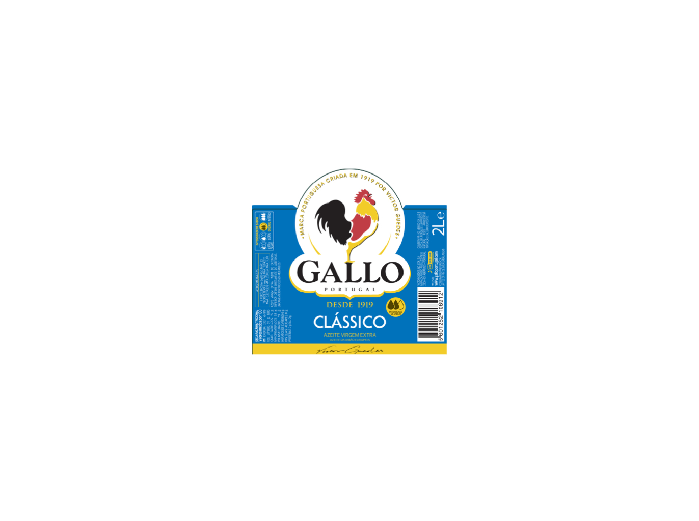 AZEITE GALLO VIRGEM EXTRA CLÁSSICO 2L