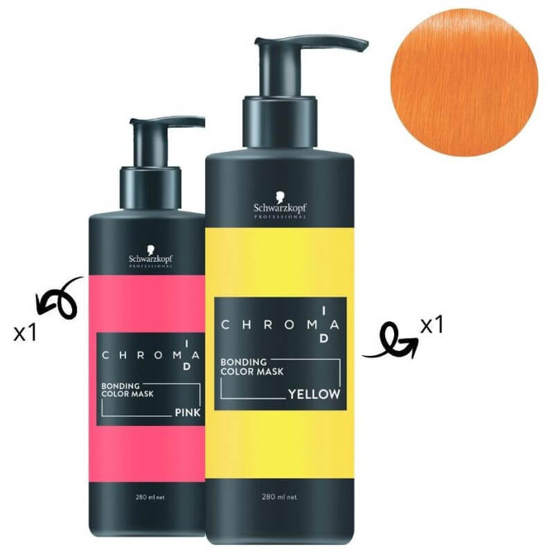Masque nourrissant pigmenté jaune Chroma ID SCHWARZKOPF 280ML