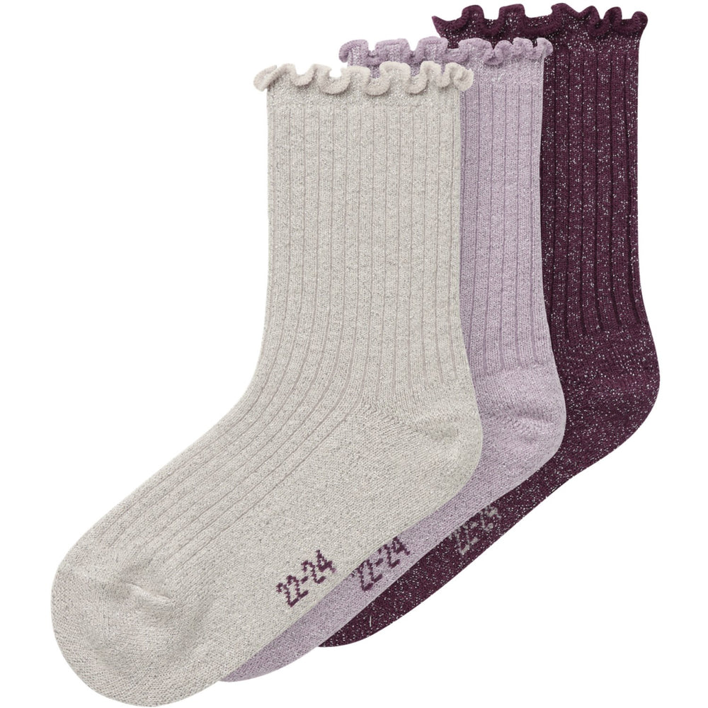 Køb Name It Keepsake Lilac Nmfrosie 3p Strømper