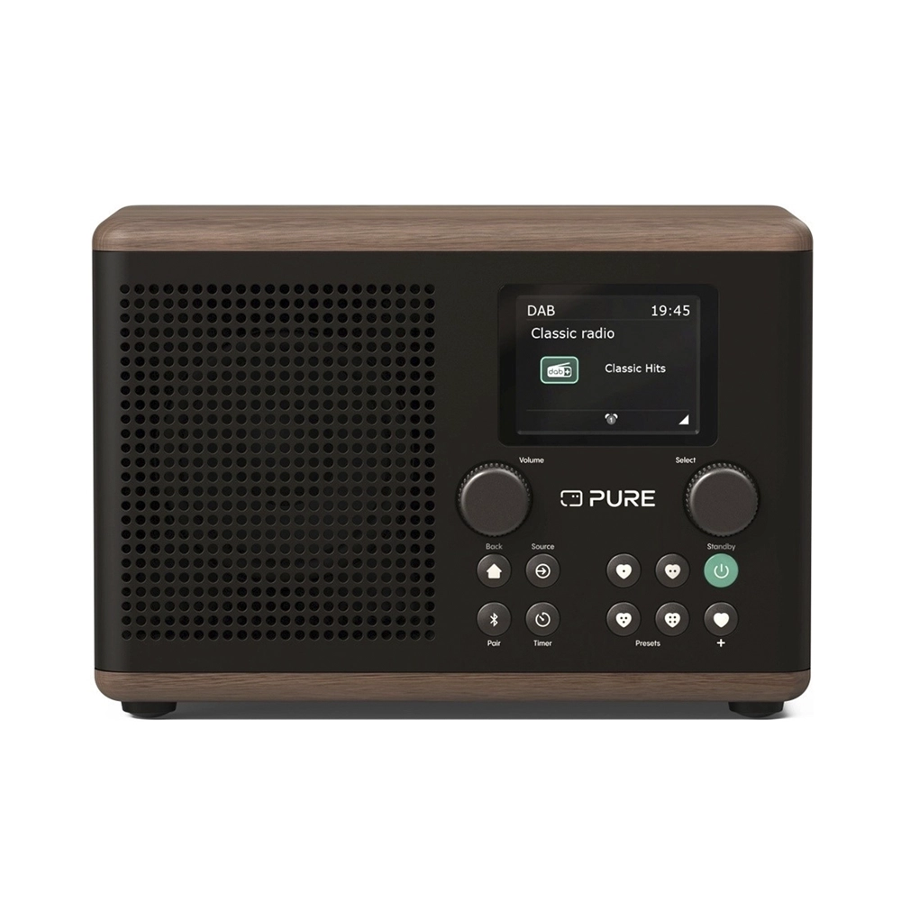 Pure Classic H4 Radio Kaffeeschwarz